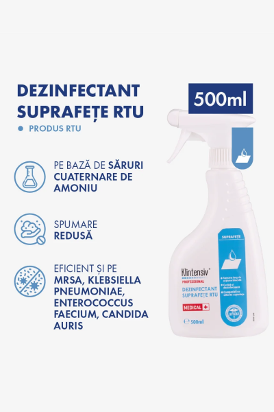 Dezinfectant suprafețe gata de utilizare Klintensiv